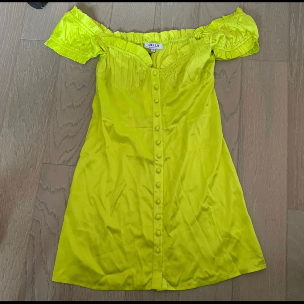 Frankie’s bikinis aiello silk bustier dress s used condition